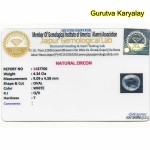 Ratti-4.78 (4.34ct) Real White Zircon 